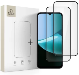 Grūdintas Stiklas, Skirtas xiaomi Redmi 15c / poco C85 Glass Fit+, Juodas - 2 Vnt.