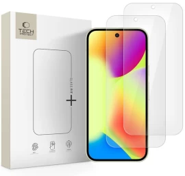 Grūdintas Stiklas tech-protect Glass Fit+ 2 Vnt., Skirtas google Pixel 9 / 9 Pro / 10 / 10 Pro - Skaidrus
