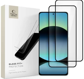 Grūdintas Stiklas „xiaomi Redmi Note 14 4g / 5g Glass Fit“, Juodos Spalvos – 2 Vnt.