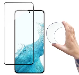 Grūdinto Stiklo Plėvelė Su Rėmeliu, Skirta samsung Galaxy S22+ Full Cover Flexi Nano