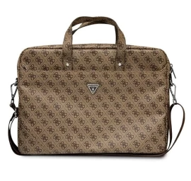 Guess Saffiano 4g Traingle Logo Laptop Bag (max.16&amp;quot;/brown)