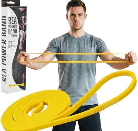 Guminė Treniruočių Juosta „power Band“, Geltona, „rea Tape“