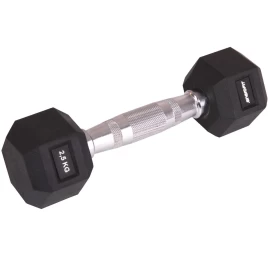Guminis Hantelis Hex 2,5 Kg Enero Fit