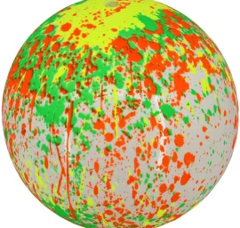 Guminis Kamuolys 20 Cm Enero Spalva 9246b
