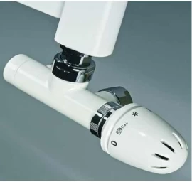 Gyvatuko termoreguliatoriaus komplektas HERZ De Luxe, balta