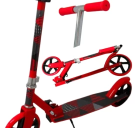 H4aa Didelis Sulankstomas Paspirtukas Red R-sport 200 Mm Ratukais Iki 100 Kg