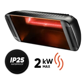 Halogeninis infraraudonųjų spindulių šildytuvas Heliosa 66 Black