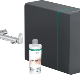 Hansgrohe Aqittura M91 SodaSystem 240 1jet virtuvinis maišytuvas filtruotam ir gazuotam vandeniui, Chromas, 76837000