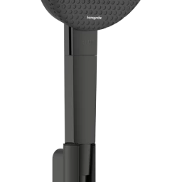 Hansgrohe dušo kpmplektas Raindance Alive Select S su laikikliu ir dušo žarnele Designflex 160cm. Brushed black chrome, 24611340