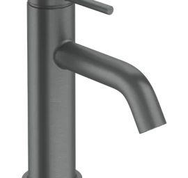 Hansgrohe Tecturis S 80 praustuvo maišytuvas šaltam arba iš anksto sumaišytam vandeniui, šlifuotas juodas chromas, 73313340