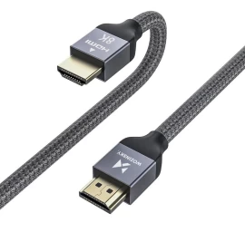Hdmi 2.1 Kabelis 8k 60 Hz 48 Gbps 4k 120 Hz 2k 144 Hz 3 M Sidabrinis