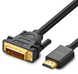 Hdmi - Dvi 4k 60hz 30awg 1 M Juodas Adapterio Kabelis