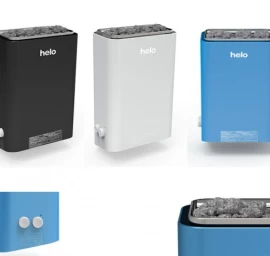 Helo Vienna 45, 4,5kW su įmontuotu valdymo pultu elektrinė pirties krosnelė