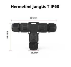 Hermetinė T jungtis 3 laidų sujungimui po žeme - IP68