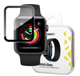 Hibridinis Apsauginis Stiklas apple Watch 1/2/3 42 Mm Laikrodžiui - watch Glass Juodas.
