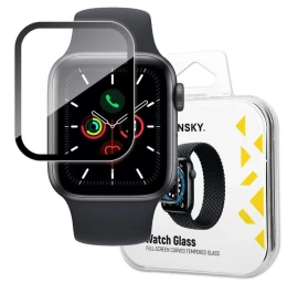 Hibridinis Apsauginis Stiklas apple Watch 4/5/6/se 44 Mm - Juodas.