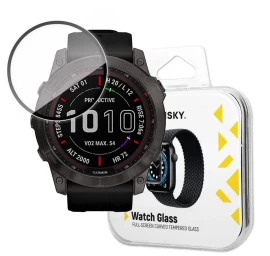 Hibridinis Apsauginis Stiklas garmin Fenix 7, Juodos Spalvos.