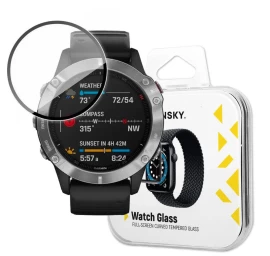 Hibridinis Apsauginis Stiklas, Skirtas garmin Fenix 6, Juodas