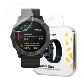 Hibridinis Apsauginis Stiklas, Skirtas garmin Fenix 6x, Skaidrus