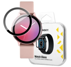 Hibridinis Apsauginis Stiklas, Skirtas samsung Galaxy Watch Active 2 40 Mm, Juodas