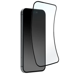 Hibridinis Stiklas Su Juodu Rėmeliu, Skirtas iphone 16 Pro Max Lankstus Stiklas D3o