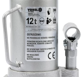 Hidraulinis domkratas 12t 200-380 mm TÜV/GS/CE (80062)