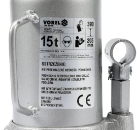Hidraulinis domkratas 15t 205-390 mm TÜV/GS/CE (80072)