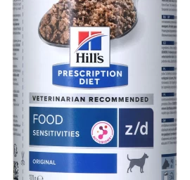 Hill's Prescription Diet z/d dietinis šlapias pašaras suaugusiems šunims, maisto netoleravimui, 370g