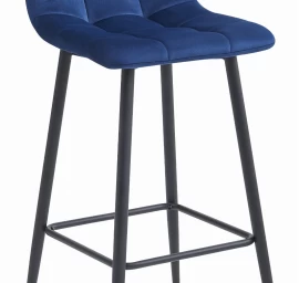 Hocker Arceto - Tamsiai Mėlynas Aksomas / Juodos Kojos X 1