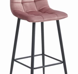 Hocker Arceto - Tamsiai Rožinis Aksomas / Juodos Kojos X 1