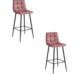 Hocker Arceto - Tamsiai Rožinis Aksomas / Juodos Kojos X 2