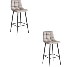Hocker Arceto - Tamsiai Smėlio Spalvos Aksomas / Juodos Kojos X 2