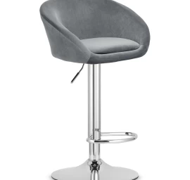 Hocker East - Pilkas Aksomas / Chromuotas Pagrindas