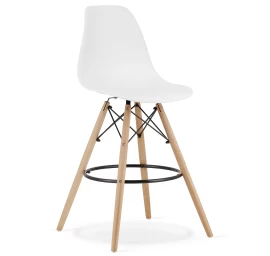 Hocker Lamal Balta / Natūralios Kojos