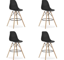 Hocker Lamal Juoda / Natūralios Kojos X 4