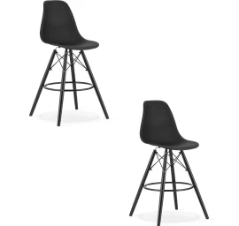Hocker Lamal Juodas / Kojos Juodos X 2