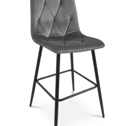 Hocker Libra - Tamsiai Pilkas Aksomas / Juodos Kojos X 1