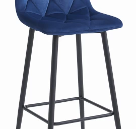 Hocker Nado - Tamsiai Mėlynas Aksomas / Juodos Kojos X 1