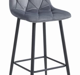 Hocker Nado - Tamsiai Pilkas Aksomas / Juodos Kojos X 1