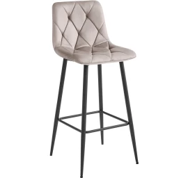 Hocker Nado - Tamsiai Smėlio Spalvos Aksomas / Juodos Kojos X 1