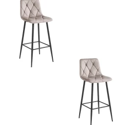 Hocker Nado - Tamsiai Smėlio Spalvos Aksomas / Juodos Kojos X 2