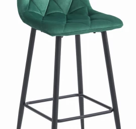 Hocker Nado - Tamsiai žalias Aksomas / Juodos Kojos X 1