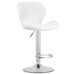 Hocker West - Balta Eko Oda / Chromuotas Pagrindas