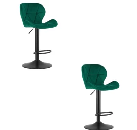 Hocker West - žalias Aksomas / Juodas Pagrindas X 2