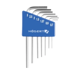 HOEGERT TECHNIK ŠEŠIAKAMPŲ RAKTŲ KOML.  0,71-3,00 mm *7/ HT1W800