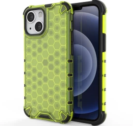 honeycomb Armor Dėklas Su Geliniu Rėmeliu, Skirtas iphone 13 Mini, žalias