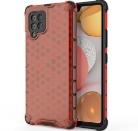 honeycomb Armor Dėklas Su Geliniu Rėmeliu, Skirtas samsung Galaxy A42 5g - Raudonas