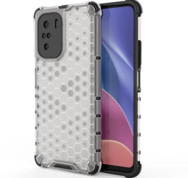 honeycomb Armor Korpusas Su Geliniu Rėmeliu, Skirtas xiaomi Redmi K40 Pro+ / k40 Pro / k40 / poco F3, Skaidrus
