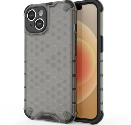 honeycomb Dėklas Iphone 14 Plus šarvuotas Hibridinis Dėklas Juodas