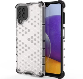 honeycomb Korpuso šarvuotas Dangtelis Su Gelio Rėmeliu Samsung Galaxy A22 4g Skaidrus